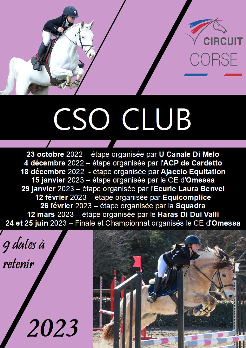 Calendrier   Comité Régional d'Equitation Corse